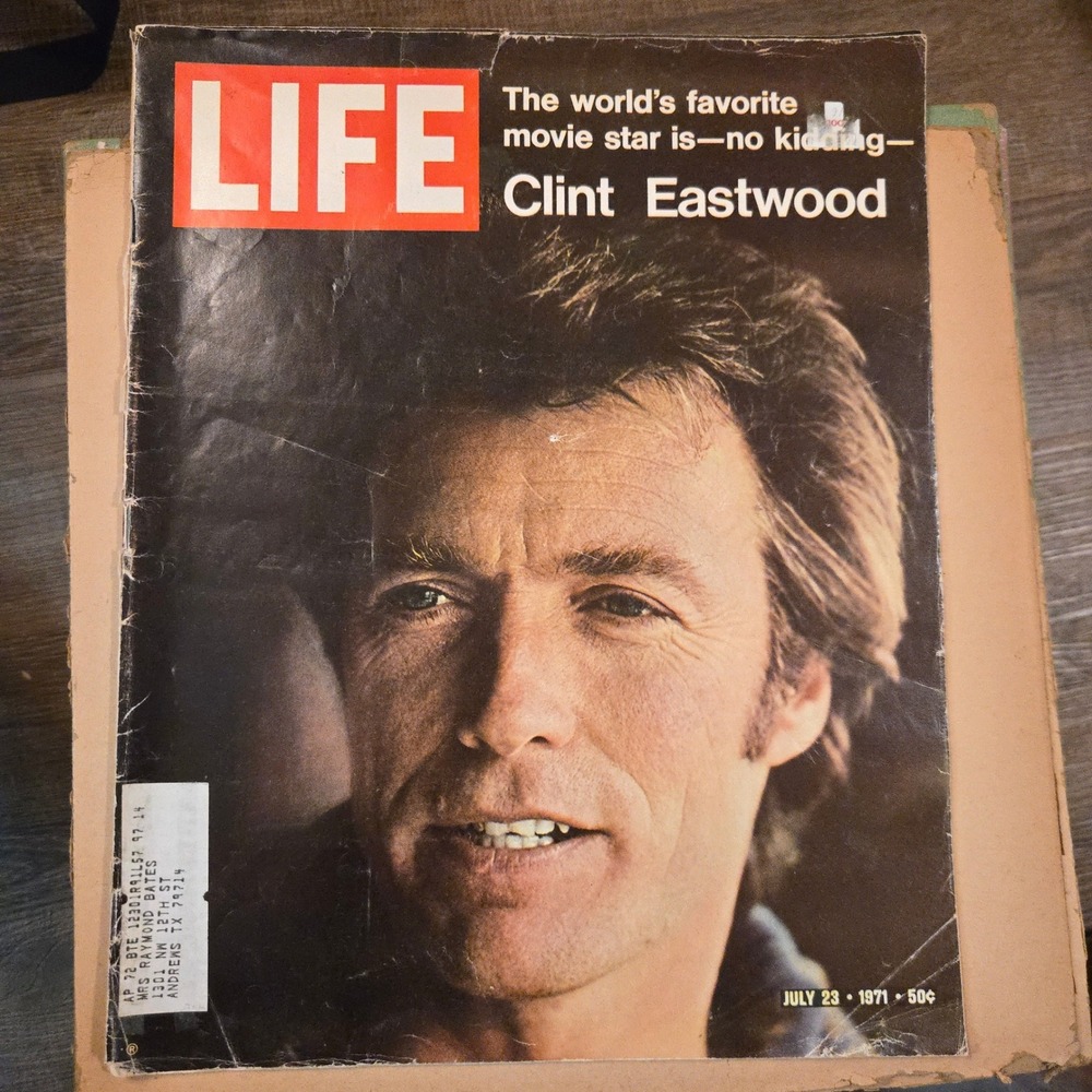 VTG 1971 Life Magazine Clint Eastwood Marilyn Monroe Jul 23 Movie Star Great Ads
